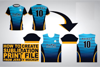 design a full print sublimation jersey or uniform