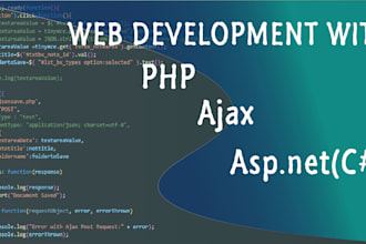 do web development with PHP ajax csharp