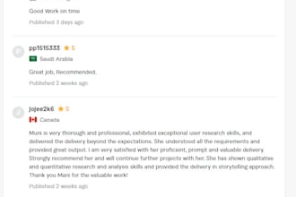design surveys and creates a report for collected data