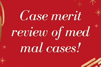 do case merit review of medical malpractice cases