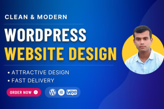 design modern wordpress website or woocommerce shop using elementor