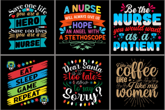 do trendy typography t shirt and custom t shirt design