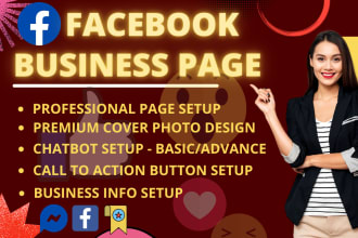 create professional facebook business page, setup, SEO and optimization
