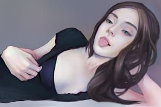 draw erotique digital drawing illustration fanart nsfw game character any topic