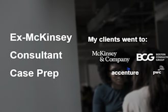 do case interview coaching by ex mckinsey consultant english or chinese