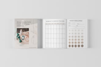 design modern and professional ebooks, journals, planner