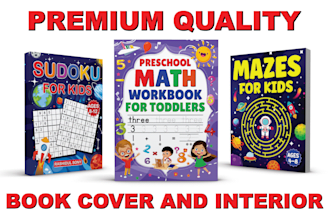 design kids activity book, coloring book, puzzle book for amazon KDP