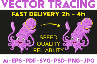 vectorize, fix, edit or redesign your logo in short time