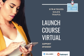 help you to create, launch and sell your online course spanish