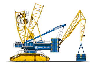 create a vector of your crane or other construction vehicle