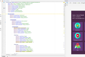 design android app XML layouts and UI in android studio