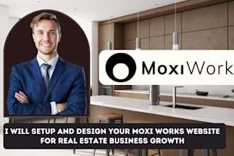 setup and design your moxiworks real estate website moxi works lead generation