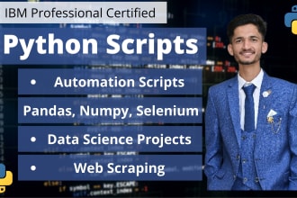 develop web bots, browser automation, and data scraping scripts
