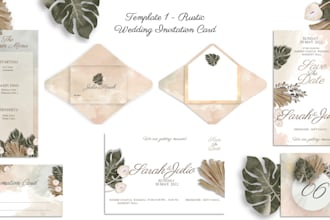 design invitation card for wedding or any event