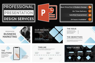 make investor pitch deck and business powerpoint presentation