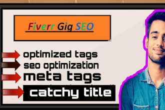 rank fiverr gig with fiverr seo,  write gig description, title for you