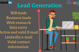 do b2b lead generation,email address by using linkedin