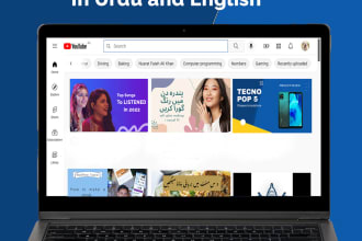 design youtube thumbnail and channel art