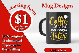 create cool and amazing mug designs for your pod business