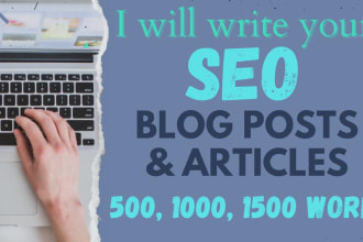 write your website content SEO blogs and articles