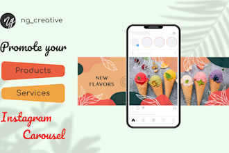 design swipeable instagram carousel for your business