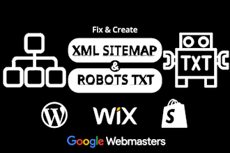fix XML sitemap, robots txt for website crawl and indexing