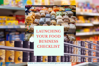 provide you with a checklist to launch your food business