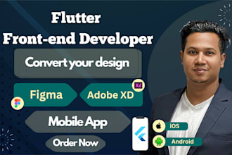 be your flutter frontend mobile app developer