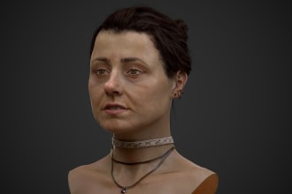 create  character art,digital sculpture for you