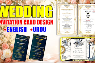 design wedding  invitation card