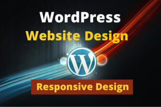 develop responsive wordpress website design or blog site, web design