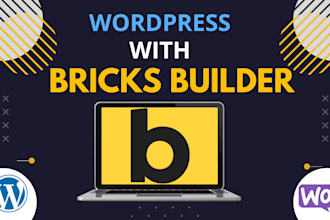build wordpress with bricks builder webpage