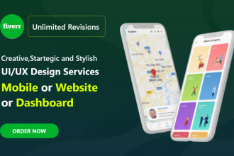 do UI UX design, website, dashboard, mobile app UI UX design