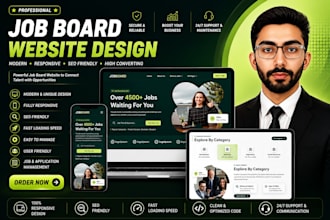 build a professional job board website with employer and candidate dashboard