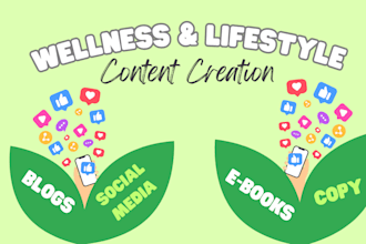 write for your holistic health, wellness, or lifestyle blog