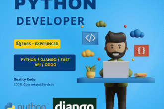 be your django , python , fastapi developer