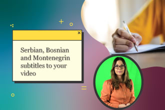 add serbian, bosnian and montenegrian subtitles to your video