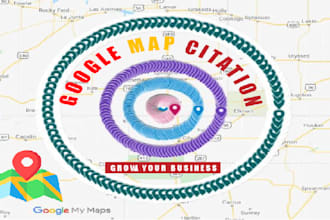 google map citations by map pointing
