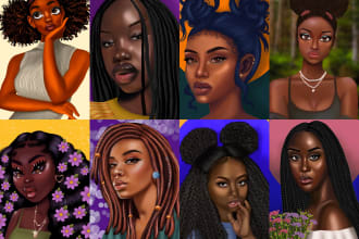 do african american illustration or character design