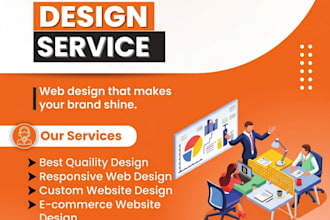 website design in HTML, CSS, javascript, bootstrap