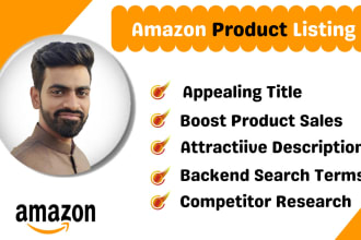 write seo optimized amazon product listing ,amazon product listing copywriting
