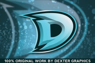 do unique abstract initial esports, youtube and twitch logo