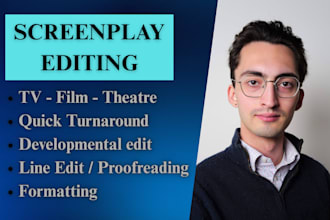 edit and format your screenplays or scripts for production