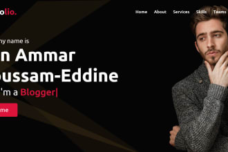build personal portfolio, blog website