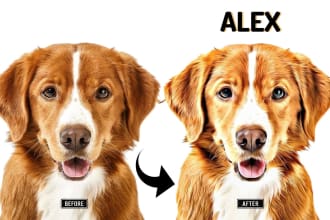 draw custom pet portrait,pet drawing dog portrait, digital paint