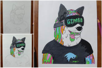 draw realistic color pencil drawing, fanart sketch