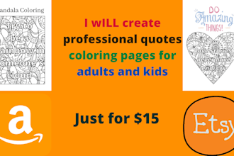 creat professional quotes coloring pages for adults and kids