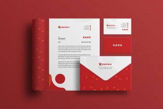 do stationery design for your company with professional