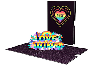 design a pop up card with theme pride