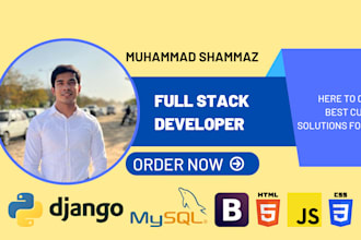be full stack python django developer for your website